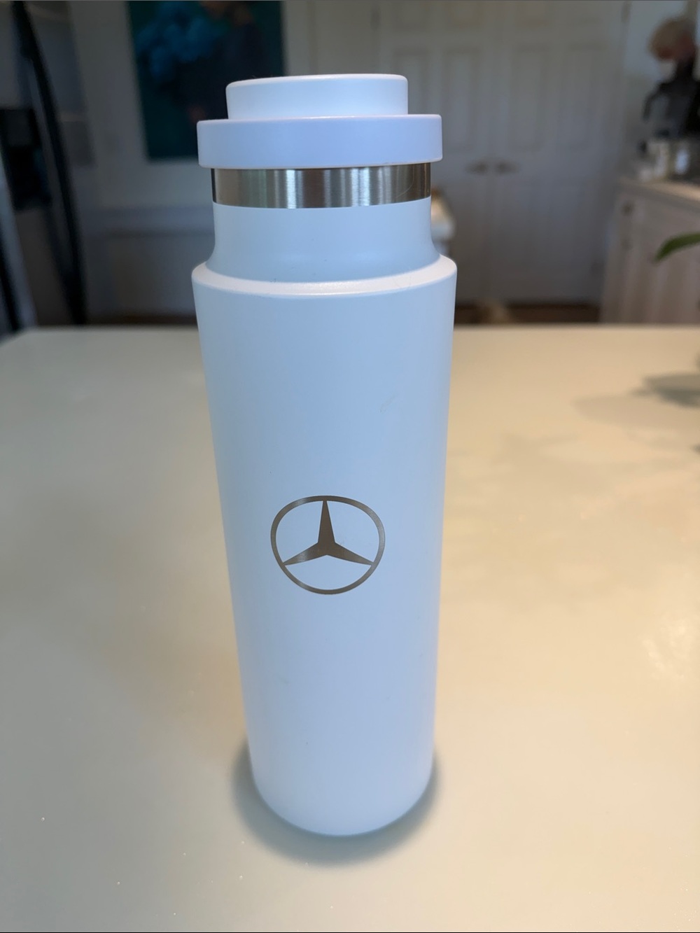 Mercedes-Benz White Stainless Travel Tumbler
